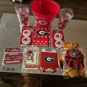 Georgia Bulldogs Party Favor Set - Red